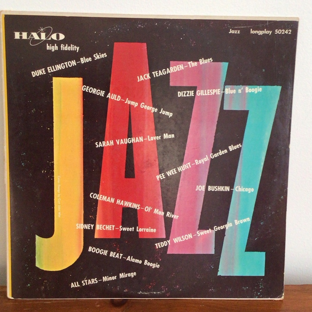 HALO Jazz LP Compilation Duke Ellington Dizzy Gillespie Sarah Vaughan 1954